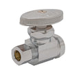 Eastman 04318LF 3/8 in. OD x 3/8 in. FIP Chrome Plated Straight Multiturn Stop Valve