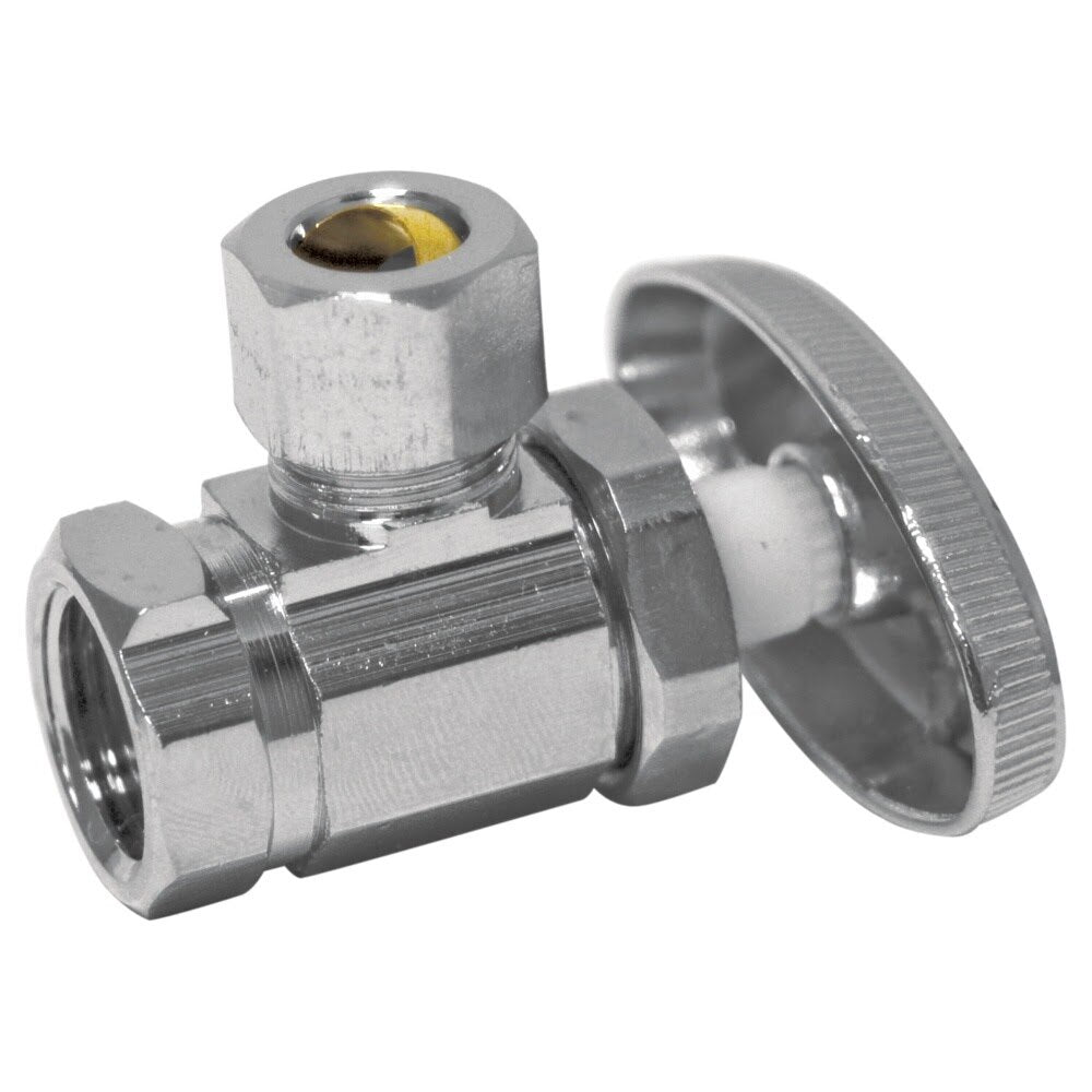 Eastman 04319LF 3/8 in. OD x 3/8 in. FIP Multi-Turn Angle Stop Valve