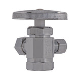 Eastman 04320LF 3/8 in. x 1/4 in. OD x 1/2 in. FIP Multi-Turn Dual Outlet Angle Stop Valve - 2