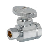 Eastman 04321LF 3/8 in OD x 1/2 in FIP Straight Stop Multi Turn Valve