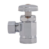 Eastman 04322LF 3/8 in. OD x 1/2 in. FIP Chrome Plated Multi Turn Angle Stop Valve - 2