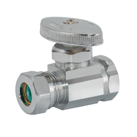 Eastman 04327LF 7/16 in. or 1/2 in. Slip Joint x 1/2 in. FIP Straight Multi Turn Stop Valve