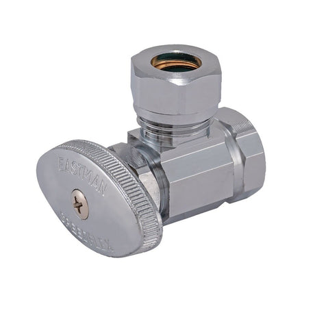 Eastman 04328LF 7/16 in. or 1/2 in. Slip Joint x 1/2 in. FIP Multi-Turn Angle Stop Valve