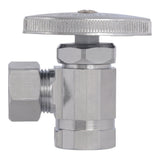 Eastman 04338LF 1/2 in. OD x 1/2 in. FIP Chrome-Plated Multi-Turn Angle Stop Valve - 2