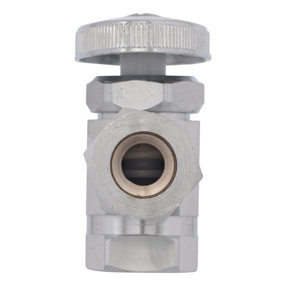 Eastman 04338LF 1/2 in. OD x 1/2 in. FIP Chrome-Plated Multi-Turn Angle Stop Valve - 3