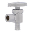Eastman 04341LF 3/8 in OD x 1/2 in PEX Multi-Turn Angle Stop Valve