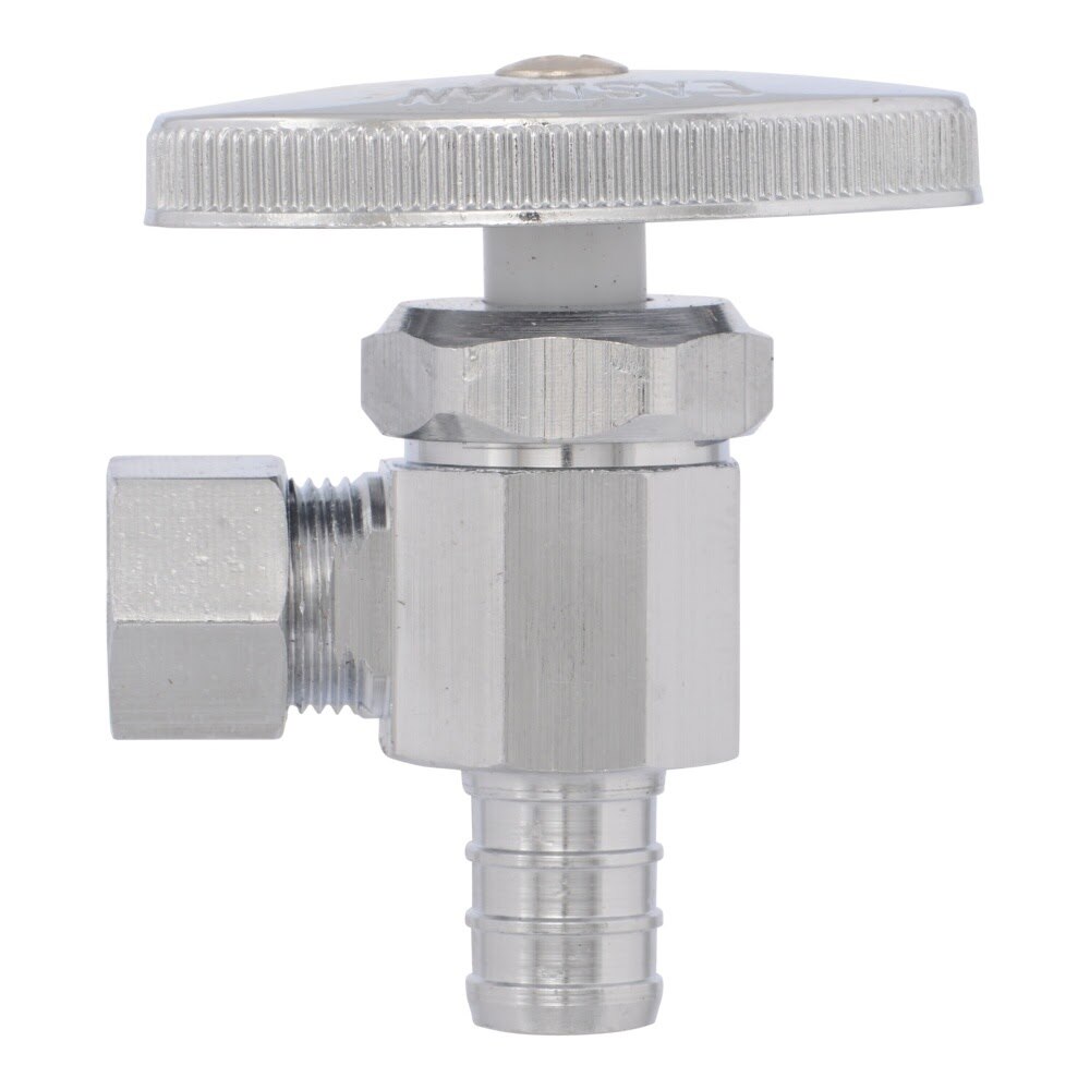 Eastman 04341LF 3/8 in OD x 1/2 in PEX Multi-Turn Angle Stop Valve - 2
