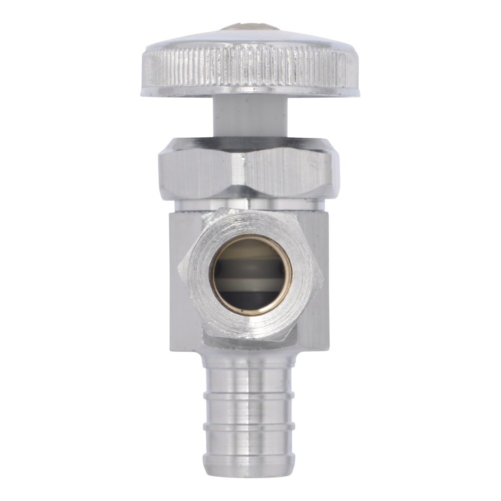 Eastman 04341LF 3/8 in OD x 1/2 in PEX Multi-Turn Angle Stop Valve - 3