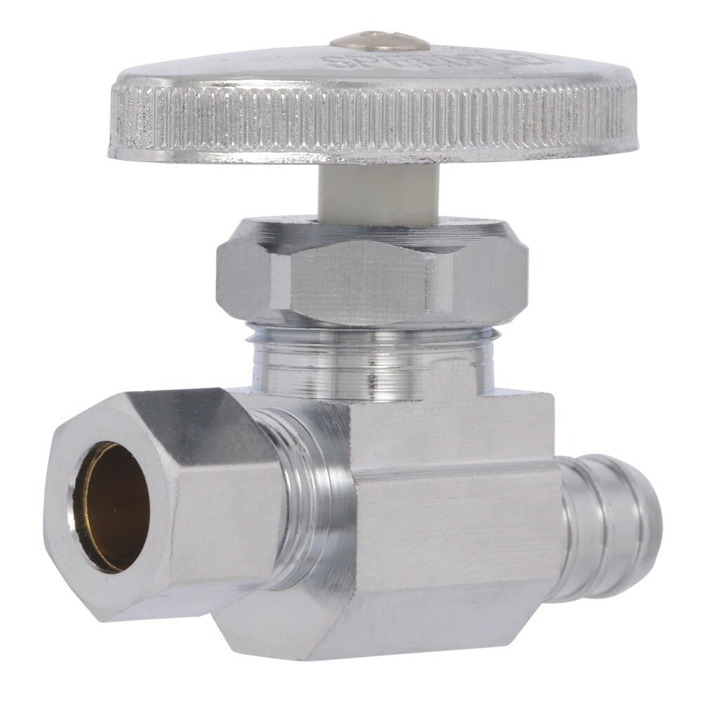 Eastman 04342LF 3/8 in. OD x 1/2 in. PEX Straight Multi Turn Stop Valve