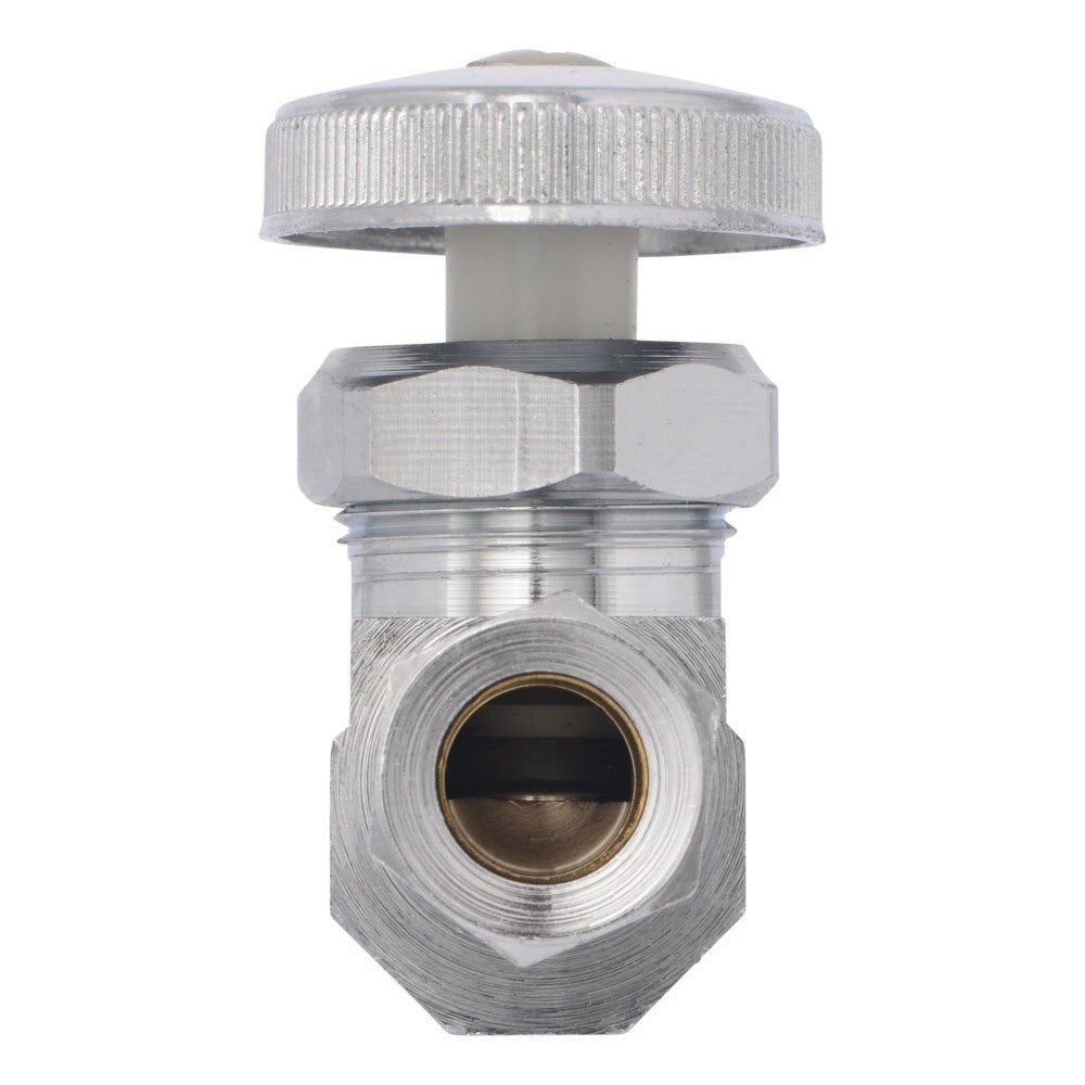 Eastman 04342LF 3/8 in. OD x 1/2 in. PEX Straight Multi Turn Stop Valve - 3