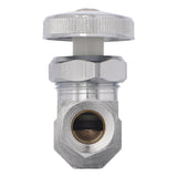 Eastman 04342LF 3/8 in. OD x 1/2 in. PEX Straight Multi Turn Stop Valve - 3