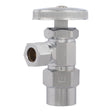 Eastman 04345LF 3/8 in. OD x 1/2 in. CPVC Multi-Turn Chrome-Plated Angle Stop Valve