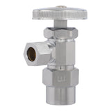 Eastman 04345LF 3/8 in. OD x 1/2 in. CPVC Multi-Turn Chrome-Plated Angle Stop Valve