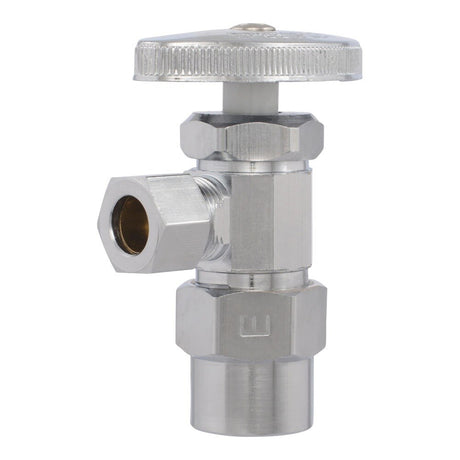 Eastman 04345LF 3/8 in. OD x 1/2 in. CPVC Multi-Turn Chrome-Plated Angle Stop Valve