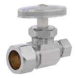 Eastman 04347LF 3/8 in. OD x 5/8 in. Compression Multi-Turn Straight Stop Valve for Potable Water