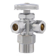 Eastman 04349LF 3/8 in OD x 3/8 in OD x 1/2 in CPVC Multi-Turn Dual Outlet Angle Stop Valve