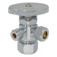 Eastman 04351LF 3/8 in. x 1/4 in. x 5/8 in. Compression Multi Turn Dual Outlet Angle Stop Valve