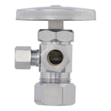 Eastman 04351LF 3/8 in. x 1/4 in. x 5/8 in. Compression Multi Turn Dual Outlet Angle Stop Valve - 3