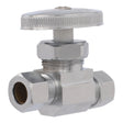 Eastman 04354LF 3/8 in OD x 1/2 in OD Compression Multi Turn Straight Stop Valve