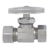 Eastman 04357LF 1/2 in. OD x 5/8 in. Compression Straight Multi Turn Stop Valve - 2