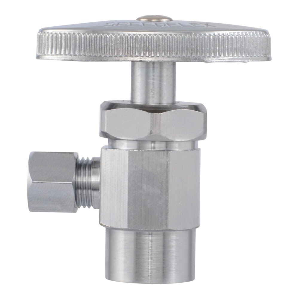 Eastman 04384LF 1/4 in OD x 1/2 in Sweat Multi-Turn Angle Stop Valve - 2