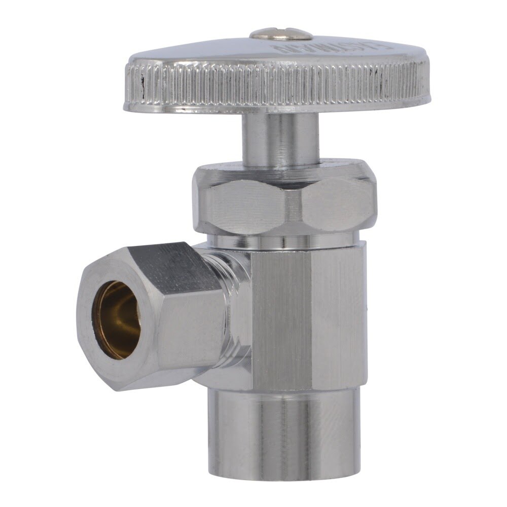 Eastman 04387LF 3/8 in. OD x 1/2 in. Sweat Multi-Turn Angle Stop Valve for Fixture Supply Lines