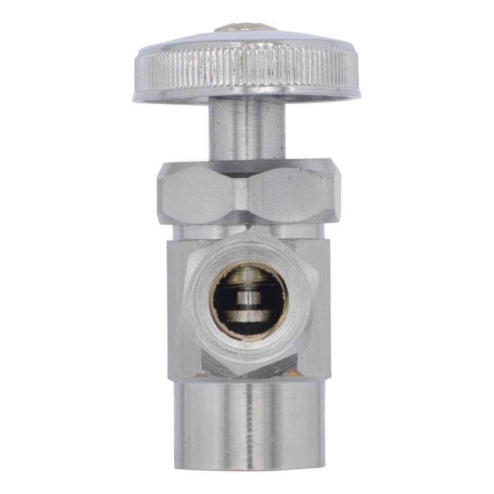 Eastman 04387LF 3/8 in. OD x 1/2 in. Sweat Multi-Turn Angle Stop Valve for Fixture Supply Lines - 3