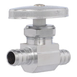 Eastman 04492LF 1/2 in. PEX Crimp x 1/2 in. PEX Crimp Multi-Turn Straight Stop Valve