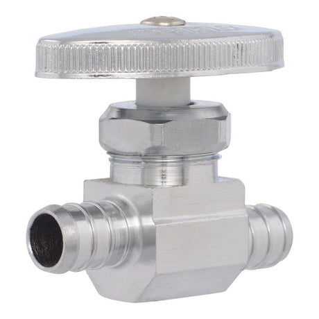 Eastman 04492LF 1/2 in. PEX Crimp x 1/2 in. PEX Crimp Multi-Turn Straight Stop Valve