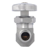 Eastman 04492LF 1/2 in. PEX Crimp x 1/2 in. PEX Crimp Multi-Turn Straight Stop Valve - 3