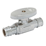 Eastman 10718LF 1/2 in. PEX Expansion x 1/2 in. PEX Expansion Quarter Turn Straight Stop Valve