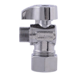 Eastman 10720LF 3/8 in. OD x 5/8 in. Compression Quarter Turn Angle Stop Valve No Nut or Sleeve - 2