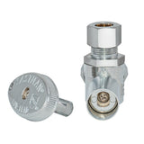 Eastman 10722LF 3/8 in. OD x 5/8 in. OD Quarter Turn Angle Stop Valve Loose Key - 3