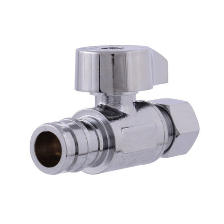 Eastman 10723LF 3/8 in. OD x 1/2 in. Expansion PEX Quarter Turn Straight Stop Valve