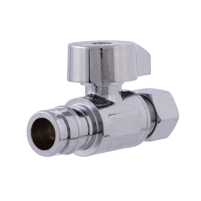Eastman 10723LF 3/8 in. OD x 1/2 in. Expansion PEX Quarter Turn Straight Stop Valve