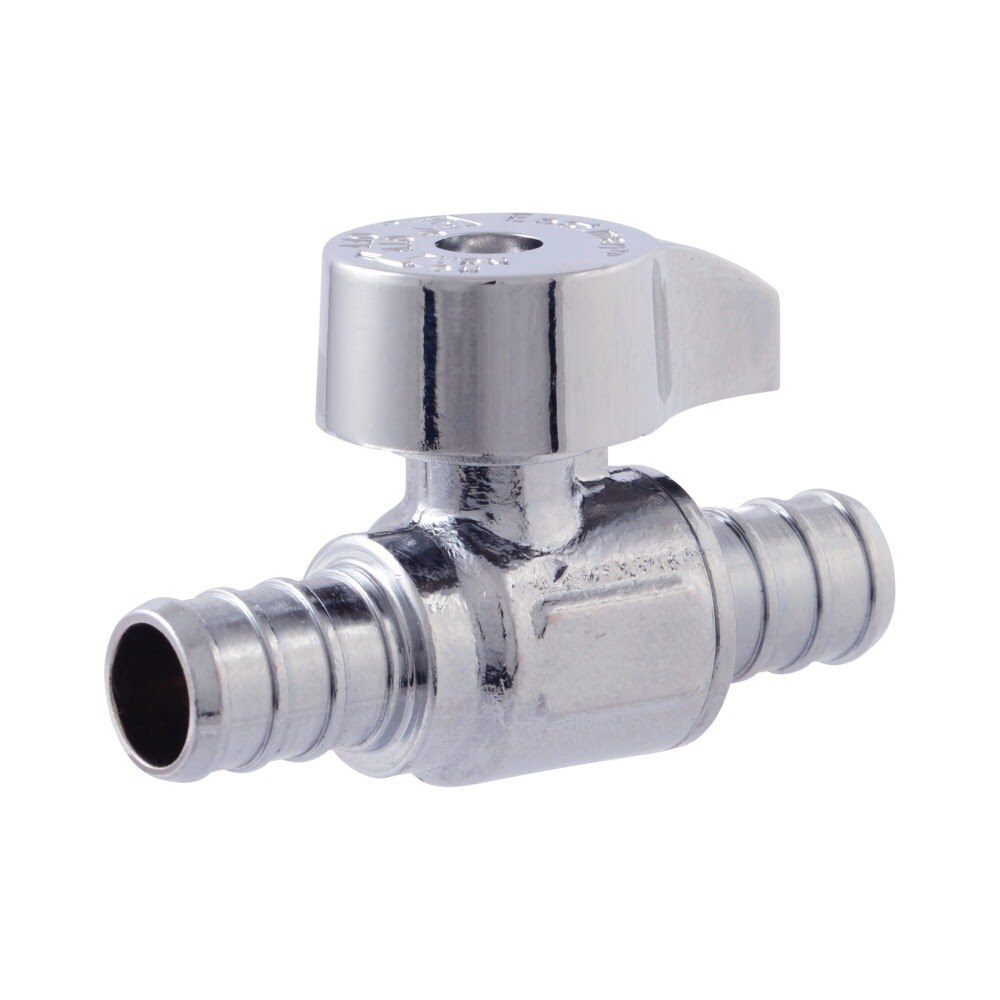 Eastman 10725LF 1/2 in. PEX x 1/2 in. PEX Quarter Turn Straight Stop Valve
