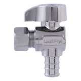 Eastman 10727LF 3/8 in. OD x 1/2 in. PEX Quarter Turn Angle Stop Valve - 2