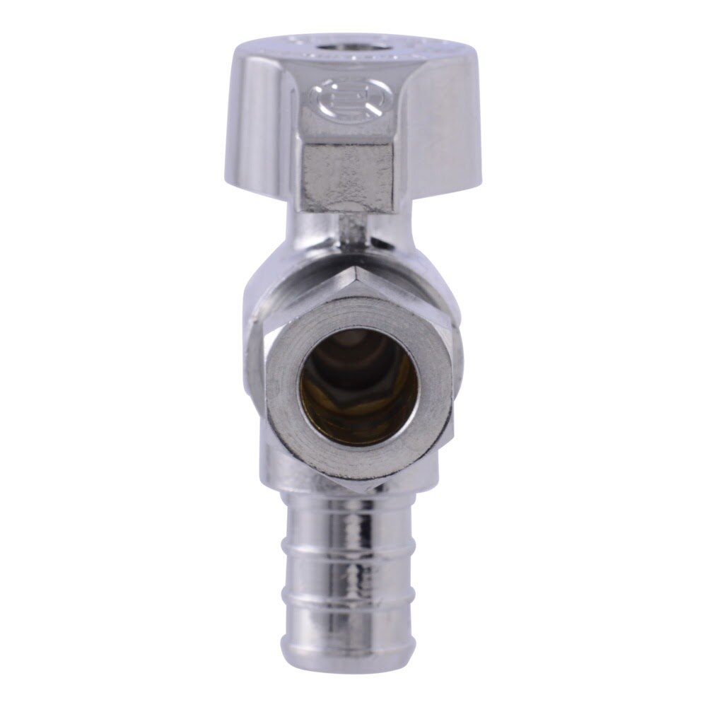 Eastman 10727LF 3/8 in. OD x 1/2 in. PEX Quarter Turn Angle Stop Valve - 3