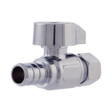 Eastman 10728LF 3/8 in. OD x 1/2 in. PEX Quarter Turn Crimp Straight Stop Valve