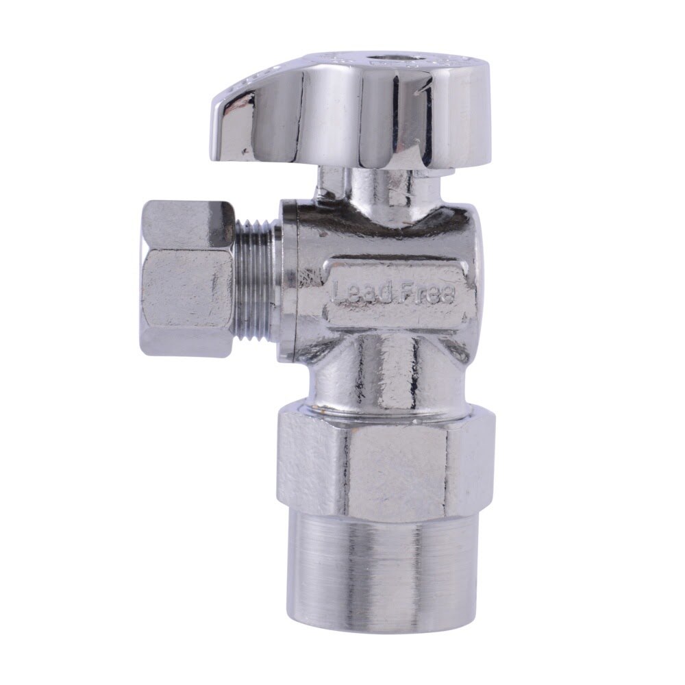 Eastman 10729LF 3/8 in. OD x 1/2 in. CPVC Quarter Turn Angle Stop Valve Lead Free - 2