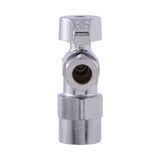 Eastman 10729LF 3/8 in. OD x 1/2 in. CPVC Quarter Turn Angle Stop Valve Lead Free - 3