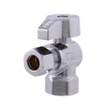 Eastman 10731LF 3/8 in OD x 3/8 in FIP Quarter Turn Angle Stop Valve