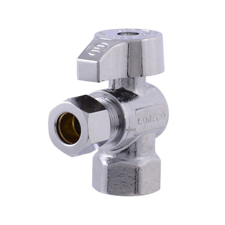 Eastman 10731LF 3/8 in OD x 3/8 in FIP Quarter Turn Angle Stop Valve