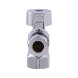 Eastman 10731LF 3/8 in OD x 3/8 in FIP Quarter Turn Angle Stop Valve - 3