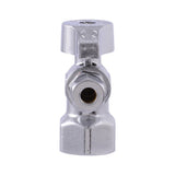 Eastman 10732LF 1/4 in. OD x 1/2 in. FIP Quarter Turn Angle Stop Valve Lead Free Chrome Plated - 3