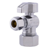 Eastman 10738LF 3/8 in. OD x 5/8 in. OD Quarter Turn Compression Angle Stop Valve Lead Free