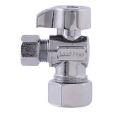 Eastman 10738LF 3/8 in. OD x 5/8 in. OD Quarter Turn Compression Angle Stop Valve Lead Free - 2