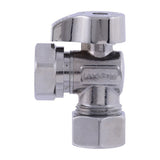 Eastman 10740LF Quarter Turn Angle Stop Valve 1/2 in. or 7/16 in. Slip Joint x 5/8 in. OD Compression - 2