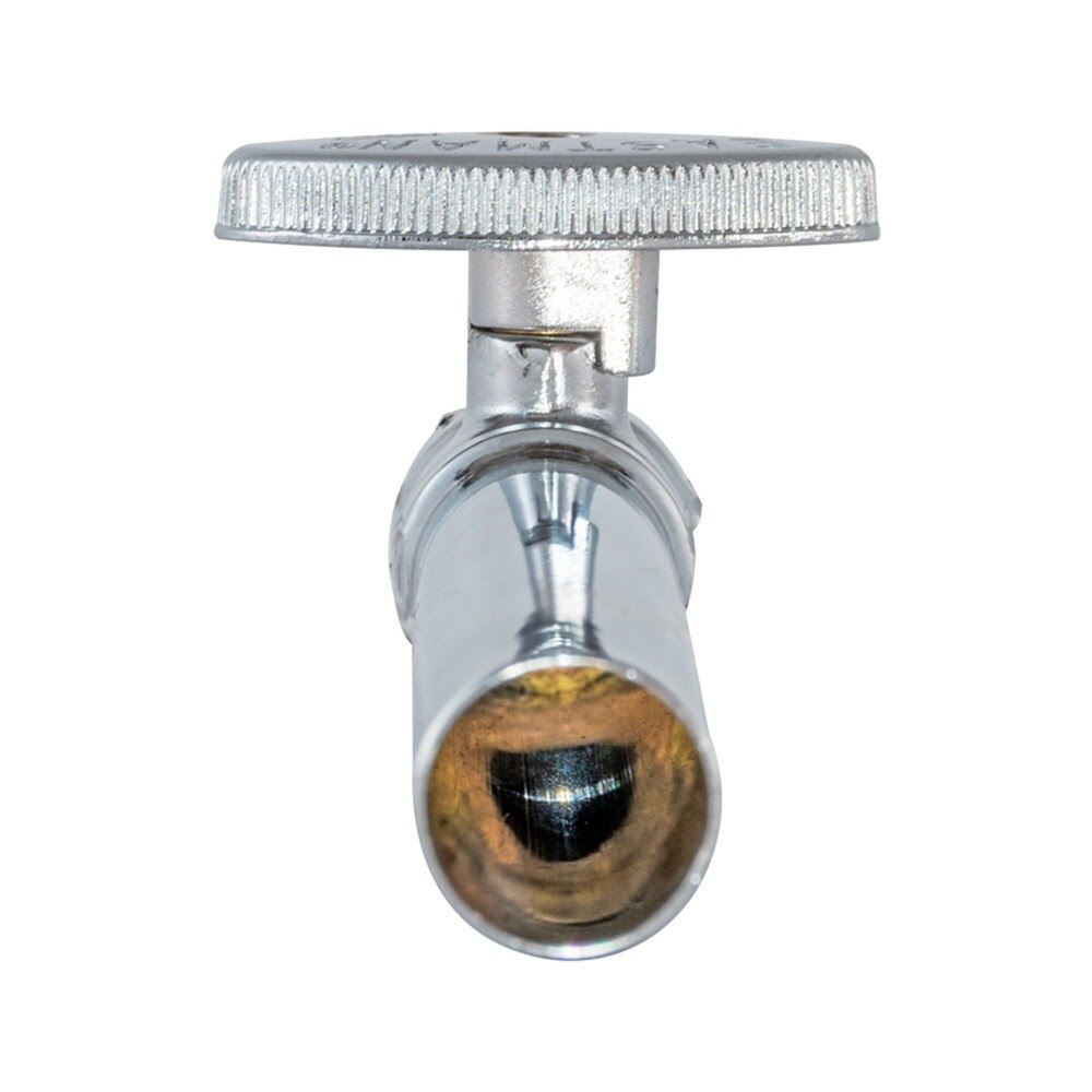 Eastman 10746LF 3/8 in. OD x 1/2 in. Sweat Quarter Turn Straight Stop Valve with Extension Tube - 3
