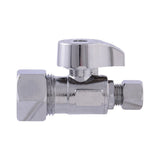 Eastman 10753LF 1/4 in. OD x 5/8 in. OD SpeedFlex Compression Quarter Turn Straight Stop Valve - 2